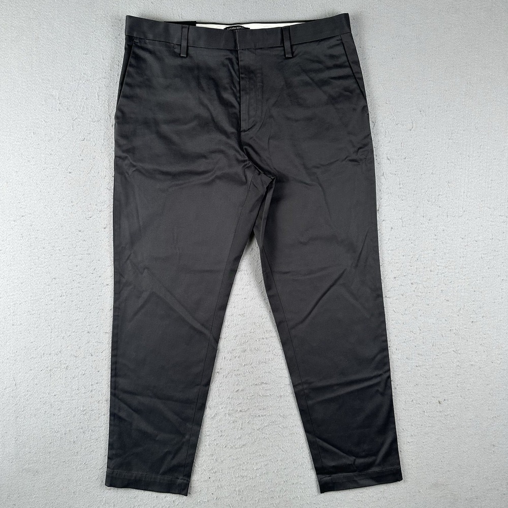 Banana Republic Mason Athletic Tapered Fit Rapid Movement Pants 35x30 Dark Gray - Picture 1 of 16